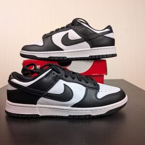 MENS NIKE PANDA DUNK LOW RETRO_WHITE/BLACK-WHITE DD1391-100-SIZE 9.5 VNDS